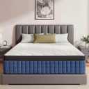 12 Inch King Size Mattress,King Mattress in a Box,Gel Memory Foam Hybrid Mattresses with Pocket Springs for Motion Isolation,Pressure Relief,Medium Firm,Back & Lumbar Support,365-Night Trial