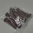 10 Pieces Wooden Shaker Peg Screw-on Pegs 2.9 Inch Long Unfinished Wood Shaker Racks for Hanging Clothes Hats Towel and More DIY Paint Color (Dark Brown)