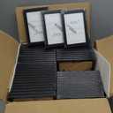 WHEATHUSK 4x6 Picture Frame Bulk Set of 48 Black Photo Frames Display 4x6 Photos Gallery Wall Photo Frames Simple Wooden Multi Picture Frames for Wall Mounting or Tabletop