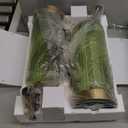 Table Lamps Set of 2 with Touch Control, 3-Way Dimmable Nightstand Lamp with Vertical Grained Glass, 27" Modern Glass Bedside Lamps with USB A+C Ports, Green Bedside Table Lamps, Desk Lamp for Bedroom