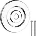 Shower Faucet Cover Plate Escutcheon Replacement for Moen 16090, Shower Trim Plate Ring for One-Handle Tub and Showers Faucets, Stainless Steel Showers Cover Ring with Chrome-Plated Surface