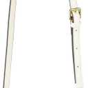 Allzedream Leather Purse Strap Replacement Crossbody Handbag Long Adjustable (White)