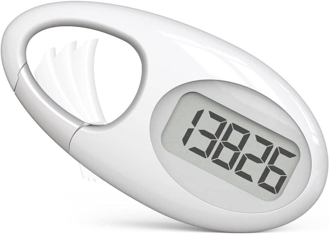 Simple 3D Step Counter, Walking Pedometer, Steps Tracker with Neck Lanyard/Carabiner for Men Women Teens Adults Seniors