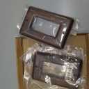 2-Pack Wood Switch Plate Covers Decorative Solid Wood Light Switch Cover for Stylish Decor