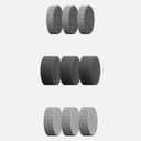 HOTO 9 Pcs Replacement Pads, Compatible with HOTO Grip Cordless Electric Spin Scrubber and Handheld Short-Handle Electric Spin Scrubber