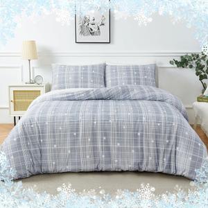 Cooling Duvet Cover for Hot Sleepers, Double Side Arc-Chill Q-Max >0.5 Comforter Cover, Ultra Soft, Thin, and Breathable, Zipper Closure, 3PC, Queen Size