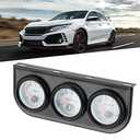 Triple Gauge Set Universal Car Water Temperature Oil Pressure Voltage 52mm