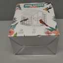 Weatherproof Bird Feeders for Outdoors - 4Lbs Large Metal Suet Feeder for Cardinal Finch, Garden Decor (Ordinary Red)