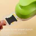 HAUSTGO File Tab Punch, File Tab Puncher for Paper Crafts, File Tab Craft Punch for Scrapbooking, Bullet Journals, Bible Tabs, Making Cards, Planners, Billing Hanging Files