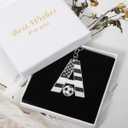 Bag Charms Initial A-Z Letter Keychain Bag Charm Soccer Keychain for Handbags Sports Bag