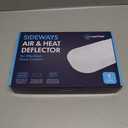 Sideways Floor Wall Air Vent Deflector for Under Furniture Heat and Air Deflecting, Fits Vents 3" - 7" Wide, Also Extends Lengthwise up to 17.5", Foam Tape for Tight Seal