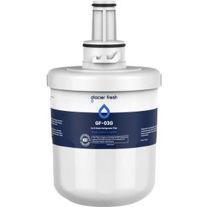 GLACIER FRESH Replacement for DA29-00003G Water Filter, Compatible with Samsung* Aqua-Pure Plus, DA29-00003F, DA29-00003B, HAFCU1, RFG237AARS, FMS-1, RS22HDHPNSR, RSG257AARS, WSS-1, 1 Pack