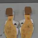 Women's Square Open Toe Sandals Low Block Chunky Heel Slip on Comfortable Casual Sandals for Daily Wear Size 8.5