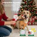 UNISE Christmas Dog Toys, Plush Squeaky Dog Toys for Large, Medium, Small Breeds with Detachable Rope to Keep Them Busy & Reduce Boredom