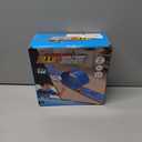 Upgrade Flexible Race Track for Kids, 15 Ft Flex Race Car Ramp Track with 4 Cars & Suction Cups - Compatible with Diecast 1/64th Cars, Car Tracks Toys for Kids Boys Girls Ages 3 4 5 6+ (Blue)