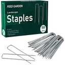 FEED GARDEN Galvanized Landscape Staples 6 Inch 50 Pack