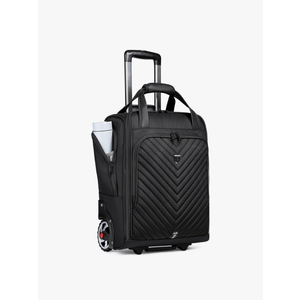 Carry-On Underseat Luggage with Wheels,18 inch Carry-on Luggage for Airlines,Underseat Lightweight Suitcase for Women, Softside Overnight Luggage for Business Travel
