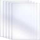 Sherr 5 Pcs Rigid Print Protectors Fit 24 x 36 Inch Poster Paper, Top Loading Page Protectors Plastic Poster Sleeves PVC Clear Sheet Holder to Display Photo Document Magazine Certificate
