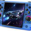 RF40H Handheld Game Console, 4.0" Retro Gaming Console Preloaded 20,000+ Classic Games, Open Source Linux System, Support WiFi Online Play, Portable Pocket Hand Held Video Game (Transparent Blue)