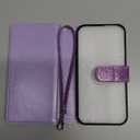 Varikke for iPhone 15 Plus Wallet Case Detachable with Card Holder for Women, Fashion Glitter Leather Strap Strong Magnetic Flip Wallet Removable Phone Case Cover for iPhone 15 Plus 6.7", Light Purple