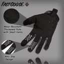 Dirt Bike Motorcycle Gloves - Motocross, Motorbike & ATV Off Road Racing Sports Cycling Gloves, Black, Large