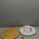 Chip and Dip Serving Set, 13.5" Serving Platters and Trays, Appetizer Serving Tray, Divided Serving Tray, Party Serving Relish Trays and Platters, Lazy Susan Taco Bar, Lazy Susan Serving Platter