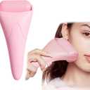 Ice Roller for Face, Contour Cube Ice Roller Cold Roller for Wrinkles and Lifting,Face & Eye Puffiness Relief Women Skin Care Ice Mold(Pink)