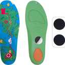 Insoles for Airtag Hidden Holder, Comfortable Shoe Inserts with Secure Tracker Device Case, Suitable for Kids, Adults and Elderly - Ideal for Tracking Shoes and Steps (270-300mm, Green)