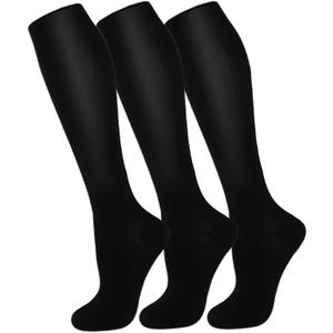 FuelMeFoot 3 Pack Copper Compression Socks - Compression Socks Women & Men Circulation - Best for Medical, Running, Athletic, Size: Large-X-Large
