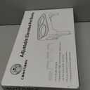 COMESOON Elevated Dog Bowls, 4 Height Adjustable Raised Bowl Stand with 2 Thick 50oz Stainless Steel Food Bowls Non-Slip Feeder Adjusts to 3.7'', 9.2'', 10.75'', 12.36'' Black, (DB-W01)