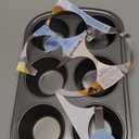 GoodCook Everyday Nonstick Steel Jumbo Texas Muffin Pan, 6-cup, Gray