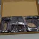 Tatuo 65.6 ft Expandable Braided Cable Sleeve Multi Size Braided Wire Sleeve with 120 Pcs Heat Shrink Tubing for Television Audio Computer Cables Video Pets,1/4 in,2/5 in,1/2 in,3/4 in(Red, Black)