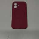 Miracase Compatible with iPhone 16 Case, [Soft Anti-Scratch Microfiber Lining], Compatible with MagSafe, Liquid Silicone Case Shockproof Drop Protection Phone Case for 16,Wine Red