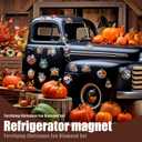 30 Pcs Christmas Eve Diamond Art Magnets Creepy Diamond Painting Magnets Kits DIY Xmas Horror Magnetic Refrigerator Sticker for Beginners Gifts Home Car Garage Decor