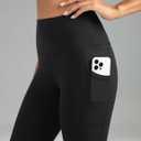 Colorfulkoala Women's High Waisted Yoga Pants 7/8 Length Leggings with Pockets (Black, XS)