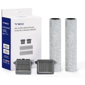 Tineco Replacement HEPA Assembly*2 and Brush Roller*2, Only for FLOOR ONE S6/Switch S6 Stretch / S7 Pro/Switch S7 Wet Dry Vacuum Mop, Not for Stretch S6&Any Other Model