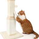 AGYM Cat Scratching Post, 32 Inch Cat Scratching Post for Large Cats, Scratching Posts for Indoor Cats Adults, Cat Scratch Post with Nature Sisal, Beige