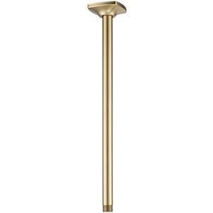 SWHYGER 16 Inch Ceiling Mount Shower Arm and Flange, Brushed Gold,SW-91038-16BG.