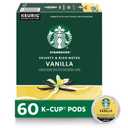 Starbucks K-Cup Coffee Pods, Flavored Hot or Iced Coffee, Vanilla, 60 Keurig Pods, BBD 29APR2027