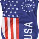 American Flag Inspired Dog Vest: Perfect Dog Shirt, Ideal Tank Top for Everyday Wear, Independence Day Celebrations Quality Materials for a Cute and Stylish Look Blue USA XS