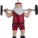 Kurt S. Adler Santa Weightlifter Ornament A1861 New, Christmas