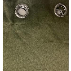 Ikiriska Blackout Extra Long Curtain. 12-24 ft Long Darkening Custom Made Drape (Olive, Custom L and W)