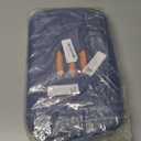 PATIKIL Foot Rest Non-Swingable Stools Leg Rest Footrest for Under Desk at Work Under Office Desk Chair Computer Gaming Promote Leg Circulation, Blue/Orange