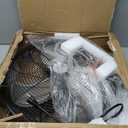 iLIVING 20 Inch Heavy Duty Floor & Wall Mount Fan - 5750 CFM High Velocity, 120-Watt, 3-Speed, Industrial Cooling for Garage, Workshop, Office, Home - UL Listed, Black