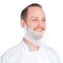 White Polypropylene White Beard Guard, Size 18