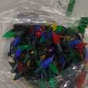 2 Pack 100LED C6 Christmas Lights Battery Operated, 16.4FT C6 Christmas Lights Battery Powered with Timer, 8 Modes, Waterproof for Outdoor Garden Patio Indoor Xmas Tree Bedroom Party, MultiColor