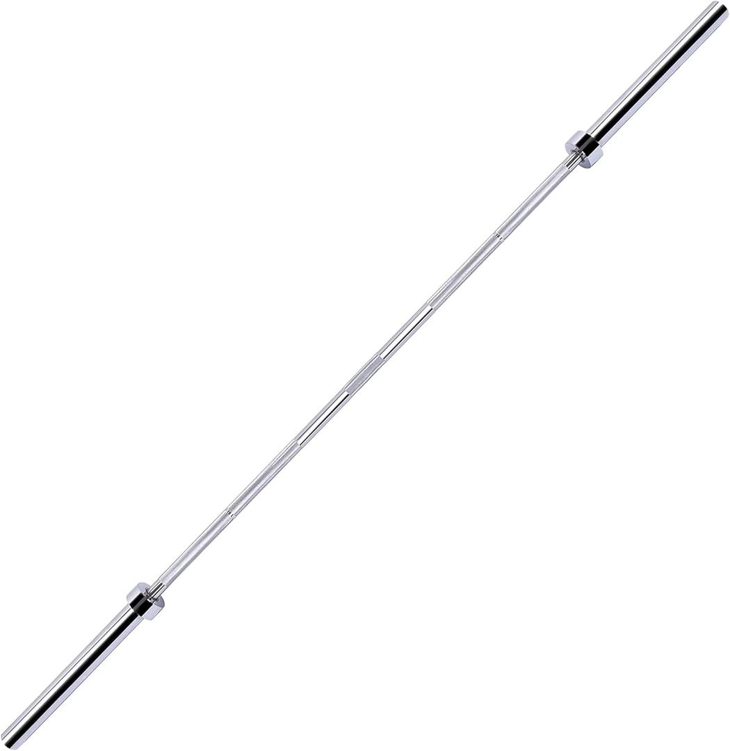 Fitvids 2 Inch Olympic Barbell Bar, 5/6/7 Feet Bar with Collar for Home Gym Strength Training, weight lifting, Bench Press, 700 LB Capacity