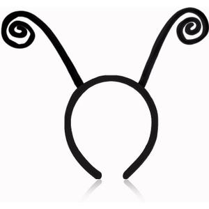 NESTRE Butterfly Antenna Headband for Women,Black Ladybug Ears Headband Butterfly Wings Costume for Halloween Costume Accessories Party Supplies
