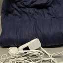 Sunbeam Royal Ultra Fleece Heated Electric Blanket Full Size, 84" x 72", 12 Heat Settings, 12-Hour Selectable Auto Shut-Off, Fast Heating, Machine Washable, Warm and Cozy, Indigo