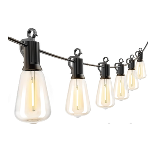 Brightown Outdoor String Lights, Shatterproof Edison Bulbs, Waterproof Patio Lights for Backyard Deck Garden Party Decor, 2700K